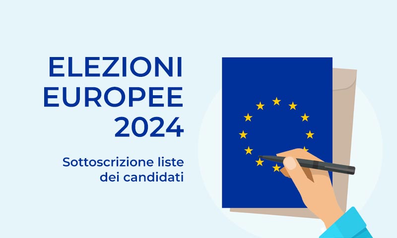  Sottoscrizione delle liste dei candidati per le elezioni europee 2024 per l‘autenticazione da parte del funzionario comunale incaricato dal Sindaco 